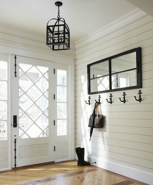 Black and White Nautical Entryway