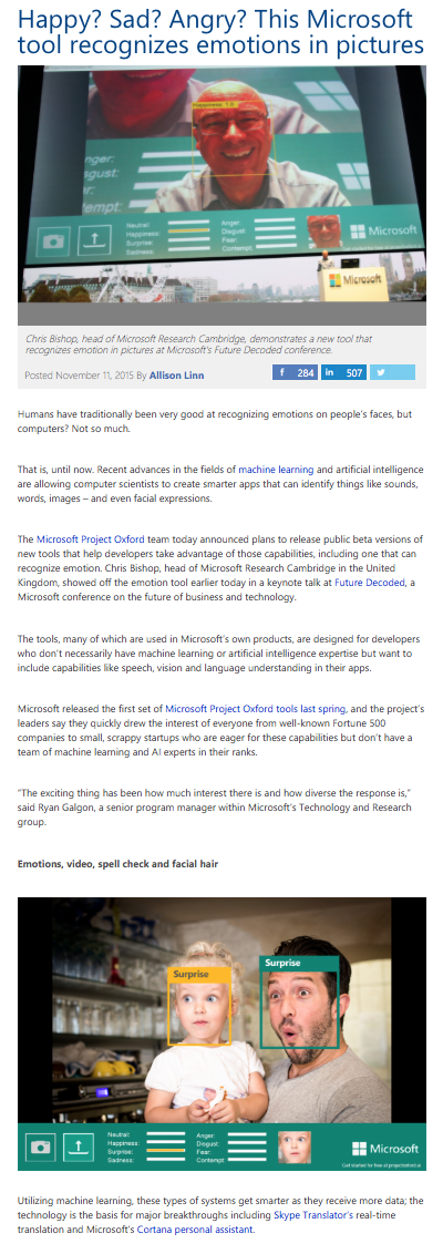 facial emotion recognition and how 2016 = 1984