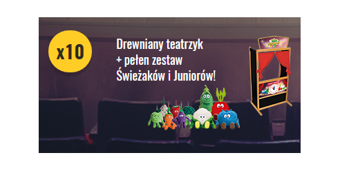 Wygraj Drewniany teatrzyk + pełen zestaw Świeżaków i Juniorów! Konkurs