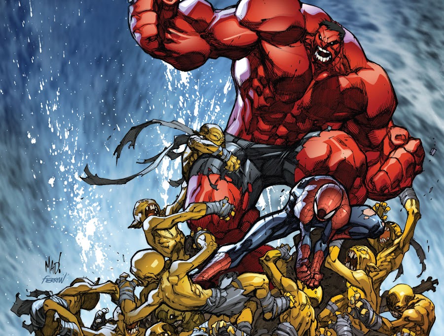Subterranean Civil War avenging spider man red hulk marvel comics