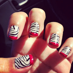zebra nail retro nails done glamorously