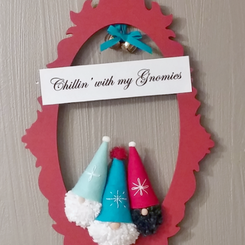 Chillin' with my Gnomies Holiday Wreath