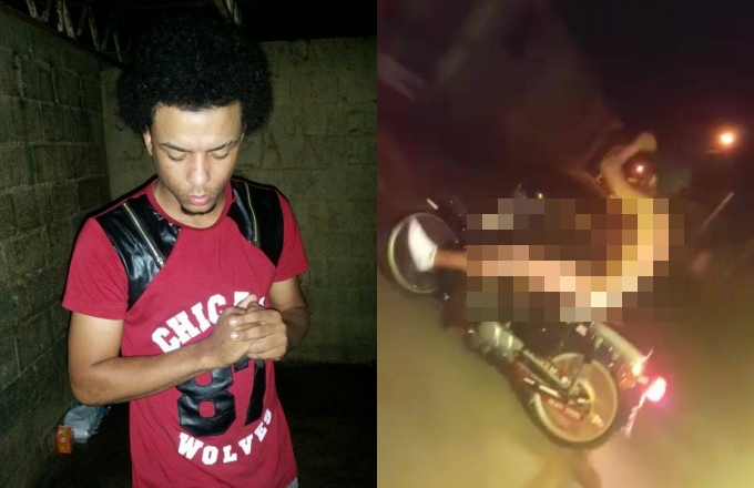 Agarran motorista encuerú en Navarrete Leandry Gonzáles Sánchez