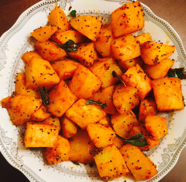 shiba's cuisines Easy Microwave Spicy Potato Fry