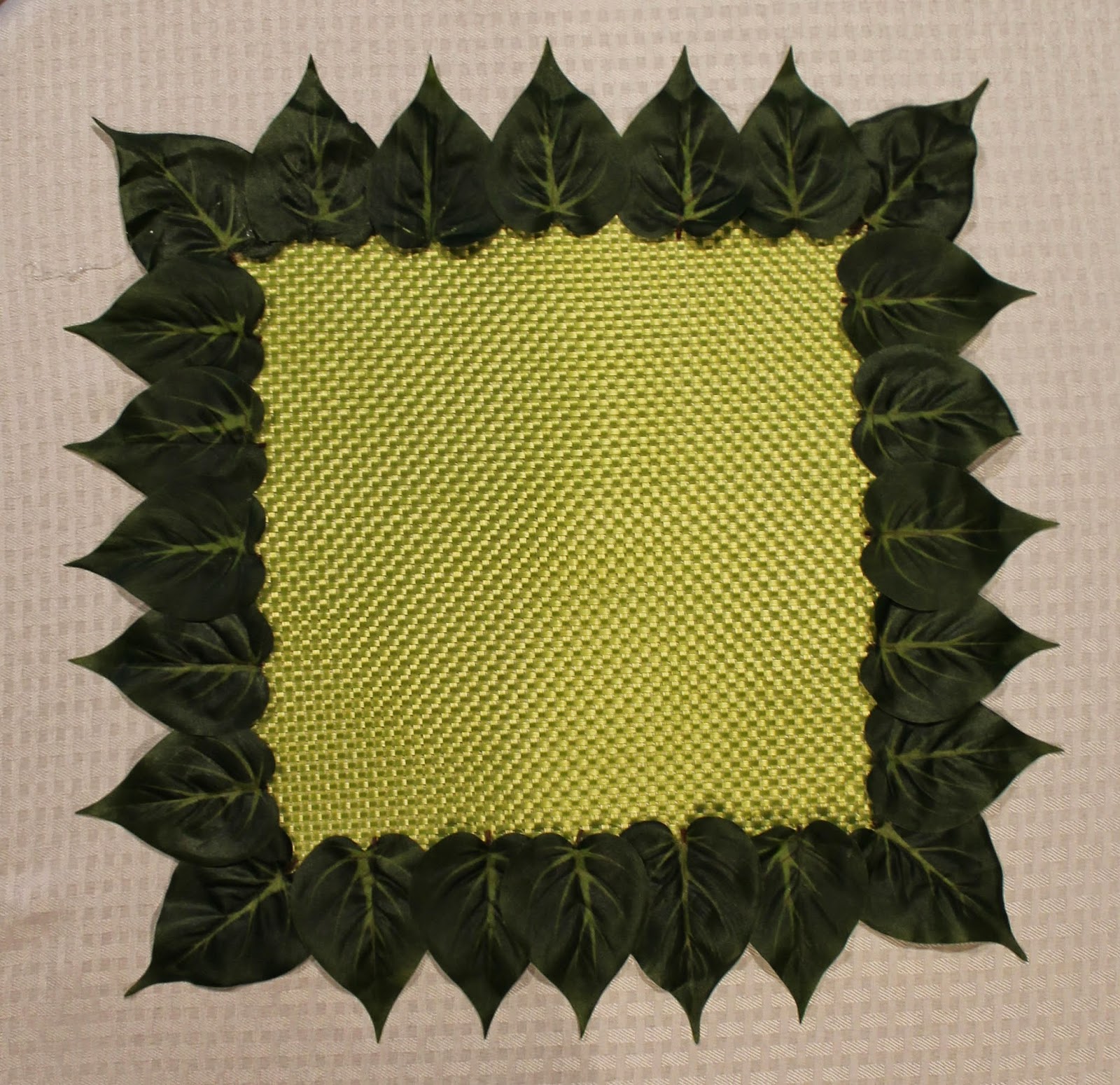 Southern Seazons DIY leaf placemats