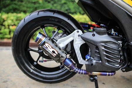 Modifikasi Yamaha Aerox terbaru 2018 Modifikasi Yamaha Aerox jari jari