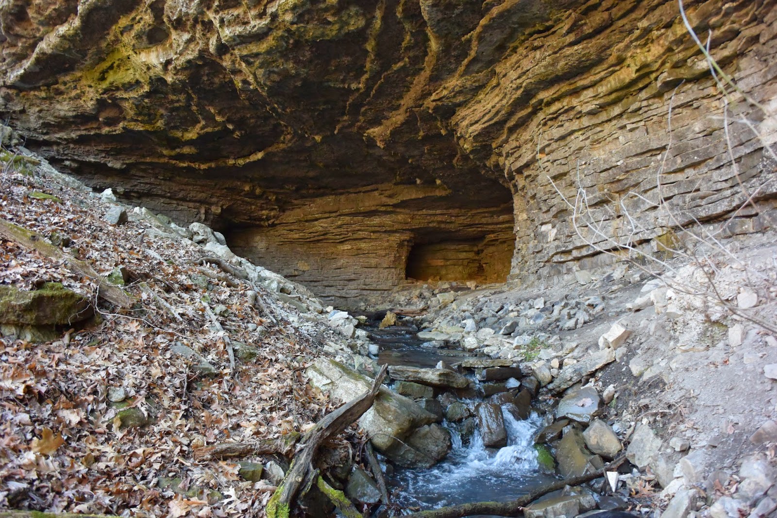 Rick's Hiking Blog Wolf Creek Cave Falls and Big Creek Cave Falls