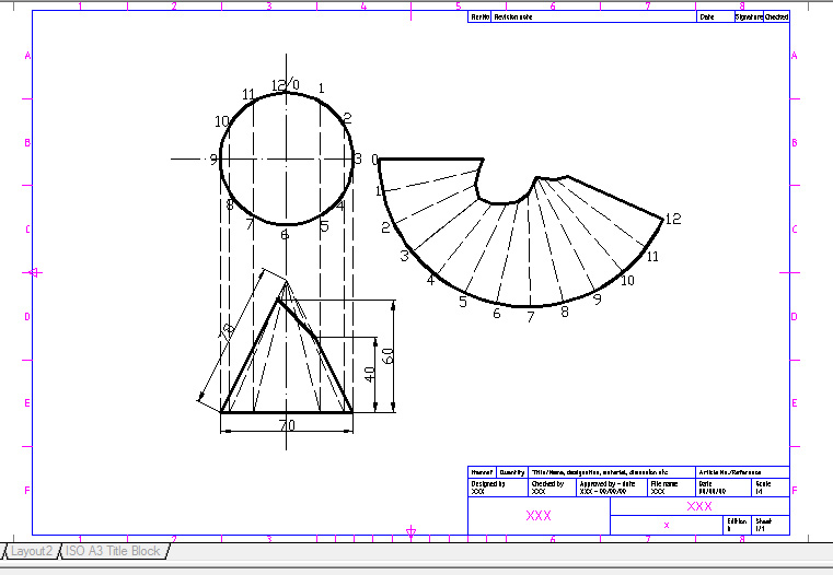 techdrawing: DRAWING CONE LANDSCAPE