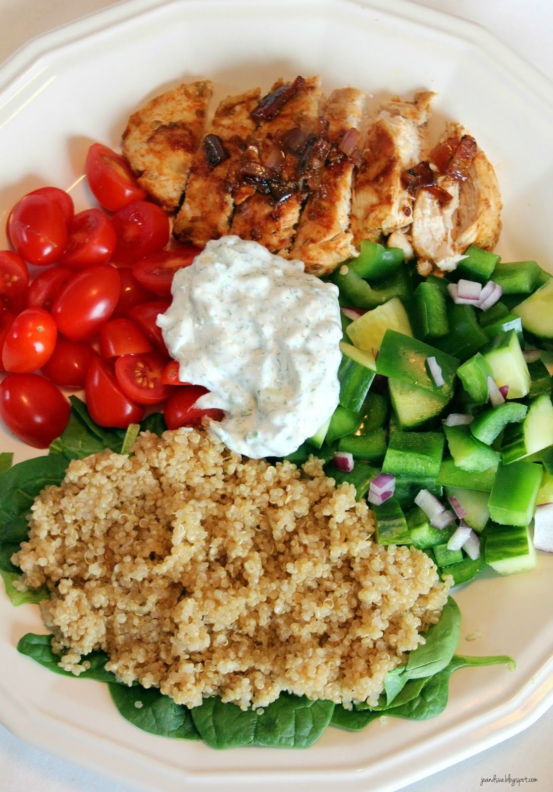 Jo and Sue Chicken Shawarma and Quinoa Bowl