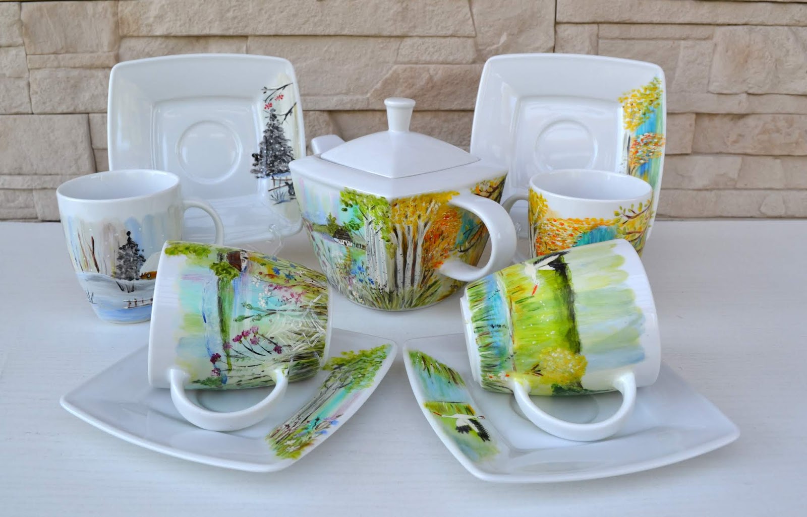 Cztery pory roku... rozważania o czasie i porcelana urodzinowa Violi