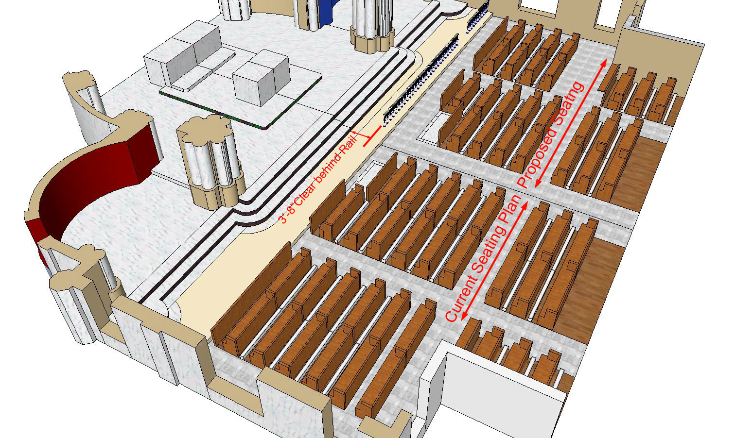 southern orders: A RENDERING OF HOW THE ALTAR RAILING WILL BE ...