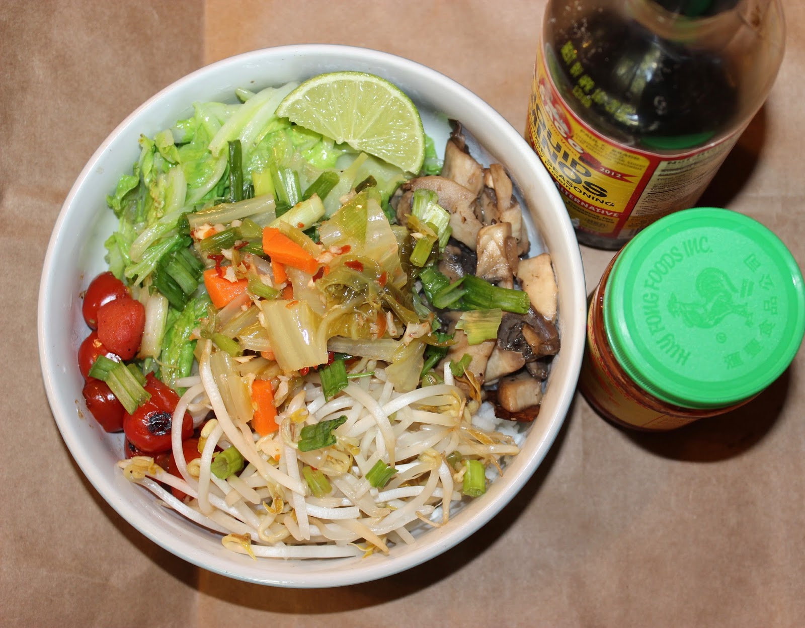 Cabbage Buddha Bowl with Quick "Kimchi"
