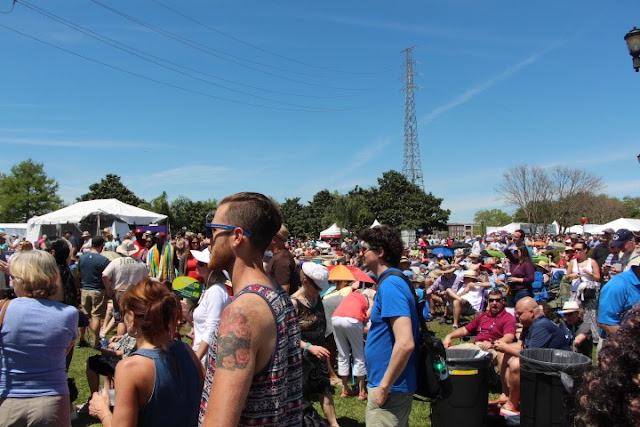 French Quarter Festival 2016 Woldenberg Park Crowd French Quarter Festival 2016 Abita Beer Stage Crowd