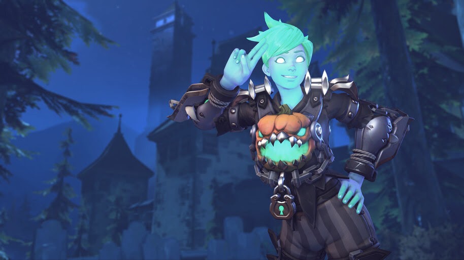 Tracer, WilloWisp, Halloween, Terror, Skin, 4K, 5.1240 Wallpaper