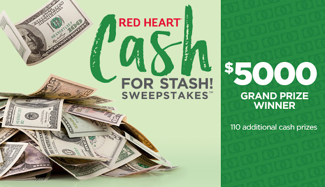 Red Heart Cash For Stash Sweepstakes Red Heart Cash For Stash Sweepstakes