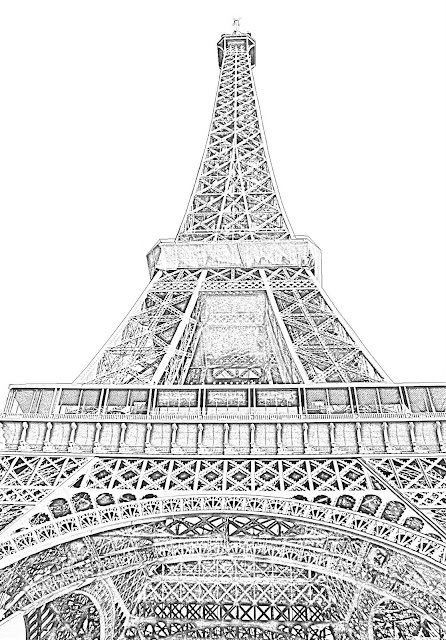 Eiffel sketch bottom view