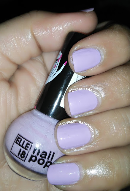 ELLE 18 MAUVY NISHIKA SWATCH REVIEW NAILART