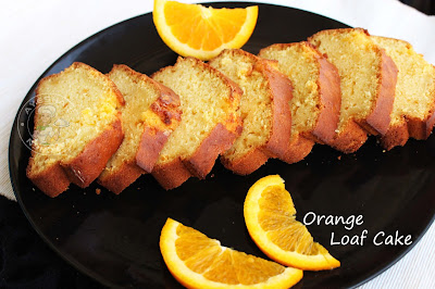 orange loaf cake super moist loaf cake / tea cake with less sweet Ayeshas kitchen tastymalabarfoods.com