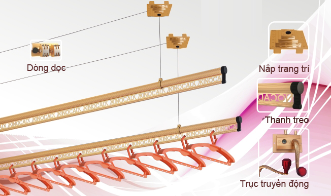 Giàn phơi đồ mang lại nhiều tiện lợi