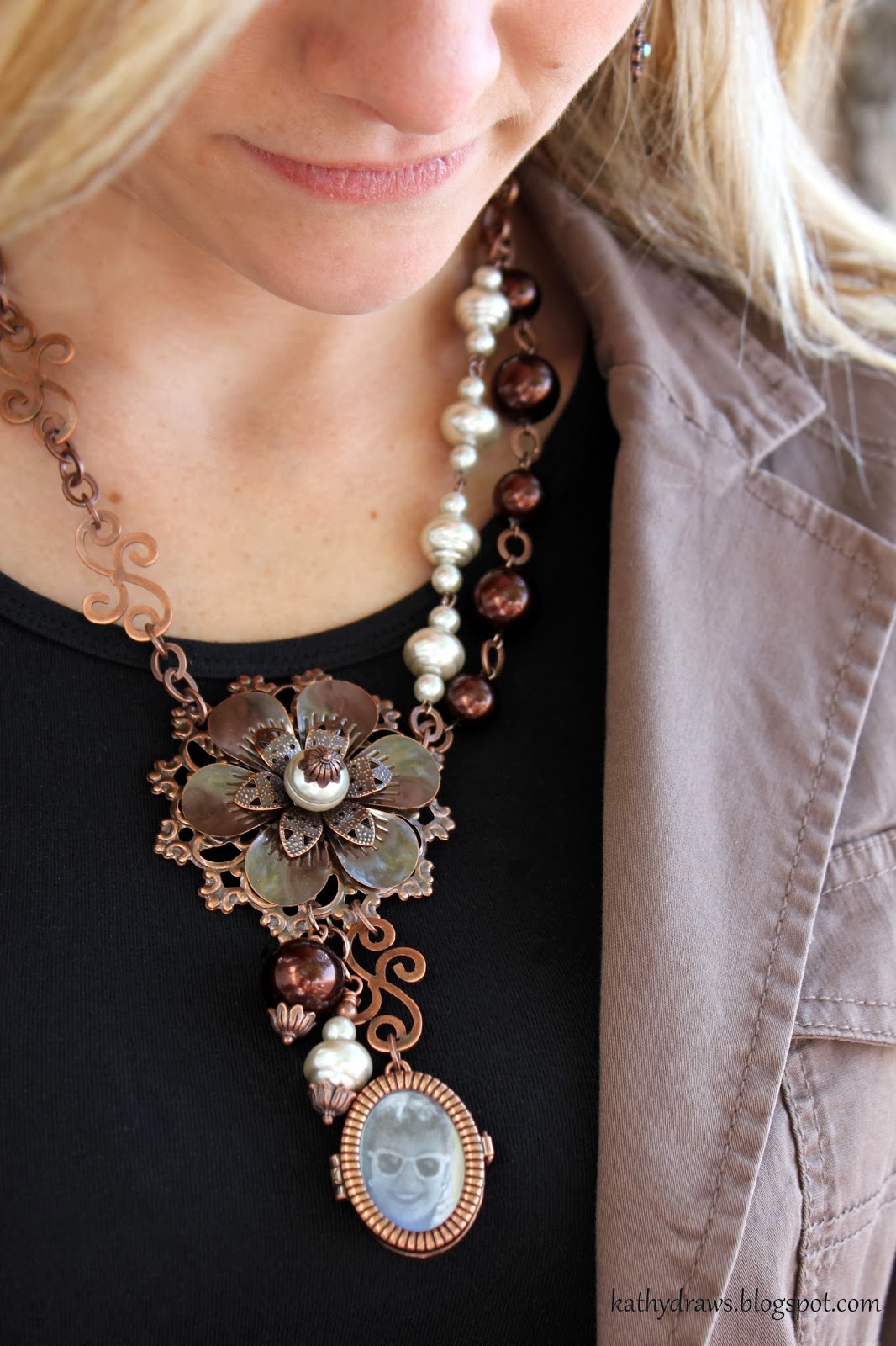 Kathy Draws November to Remember Keepsake Necklace