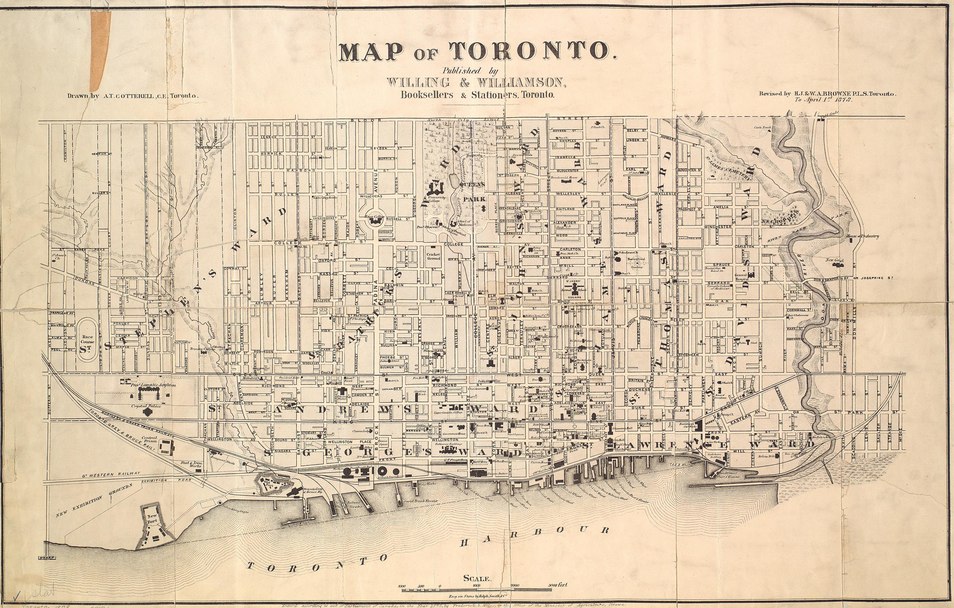Historical Maps of Toronto 1878 Illustrated Historical Atlas of the