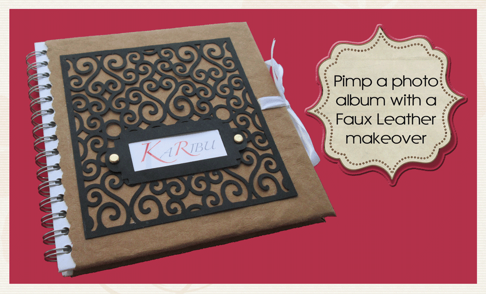 Silhouette UK Covering a photo album with Faux Leather