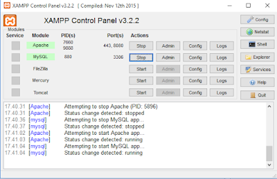 Langkah Cara Merubah Port Delault Apache Server pada XAMPP