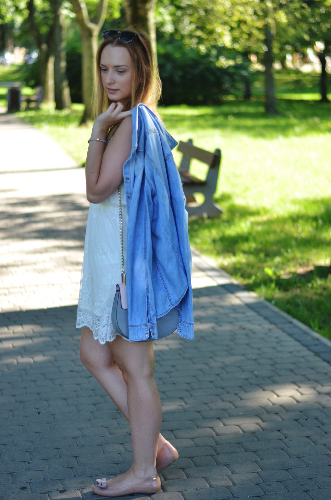 Last summer vibes /letnia sukienka + koszula jeansowa/