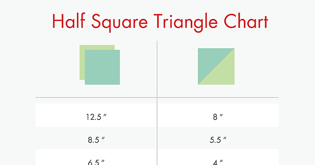 Bright Linen: Cutting Guide: Half Square Triangle Chart