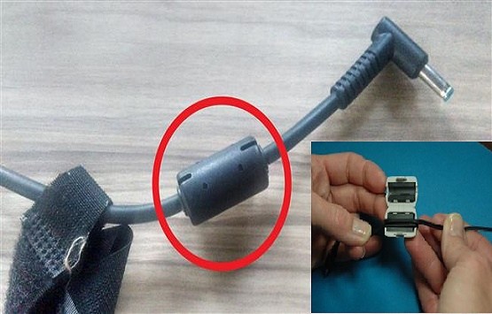 Fungsi Silinder yang Terdapat pada Charger Laptop Ferrit Bead