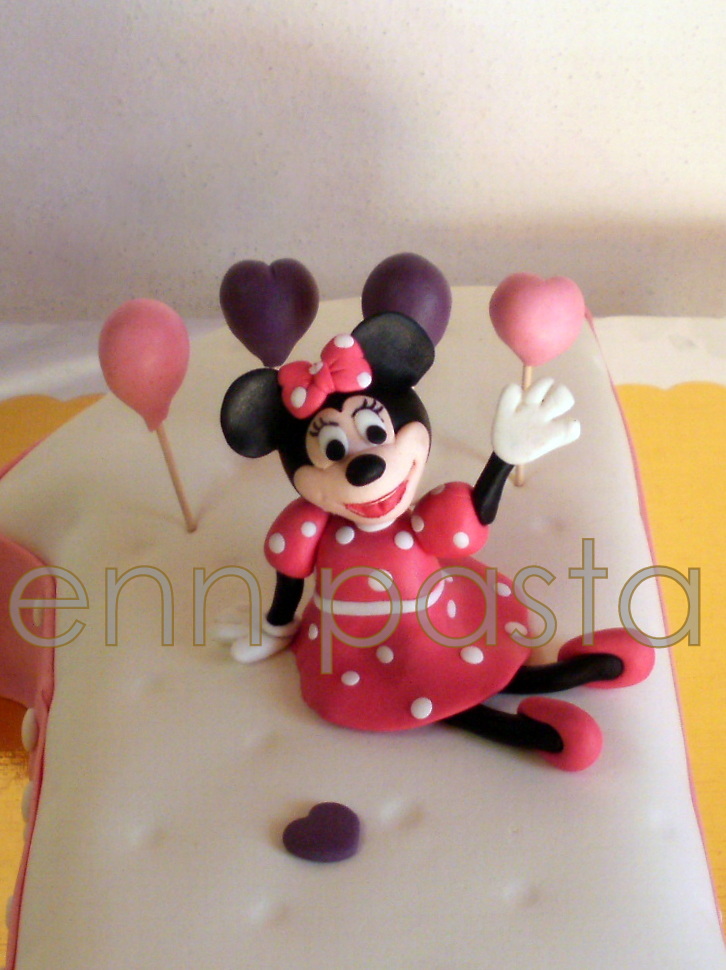 Enn Pasta Minnie Mouse�lu 1 Yaş Pastası