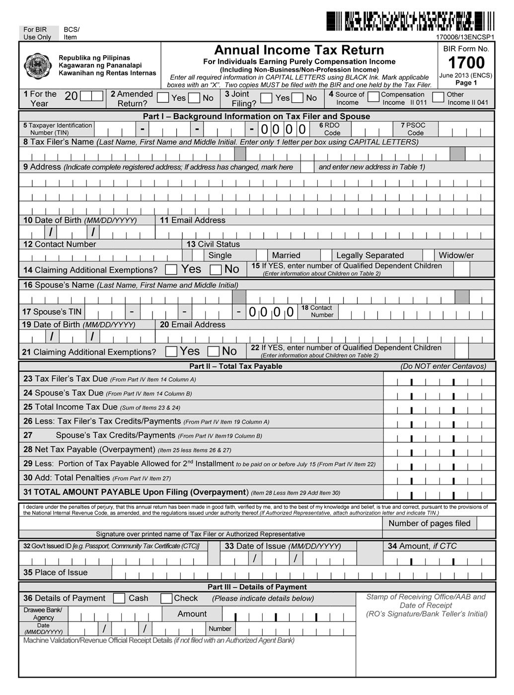 Income Tax Return Office