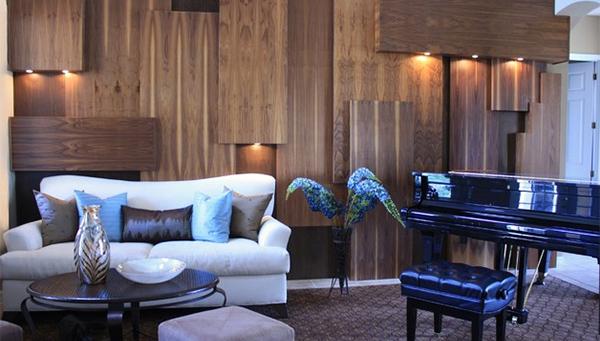 Desain Ruang Tamu Dengan Dinding Kayu Rancangan Rumah Minimalis Desain Ruang Tamu Dengan Dinding Kayu
