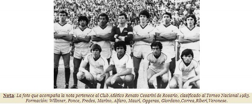 ANOTANDO FÚTBOL * RENATO CESARINI