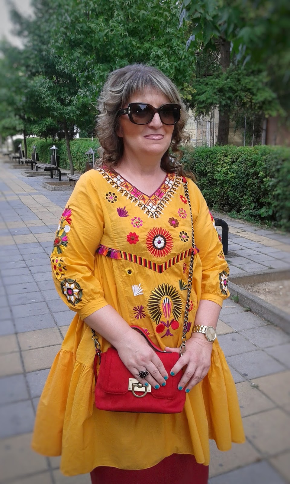 VESNA Zaful orange dress