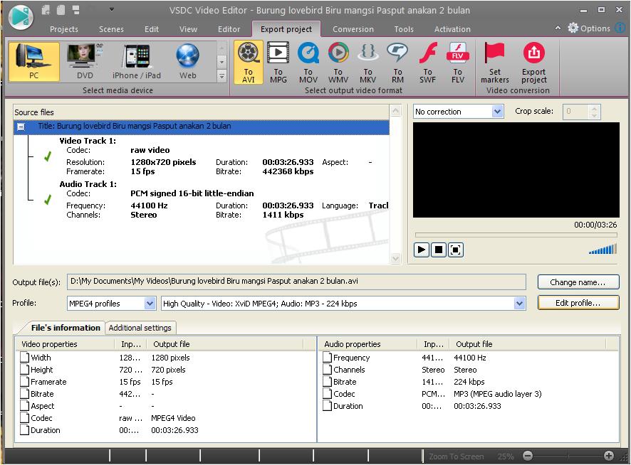 Output file. Output file