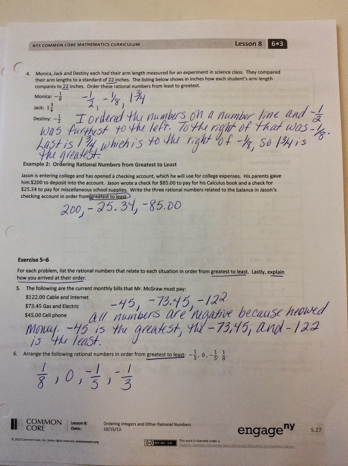 Room 23: Math - Lesson 8