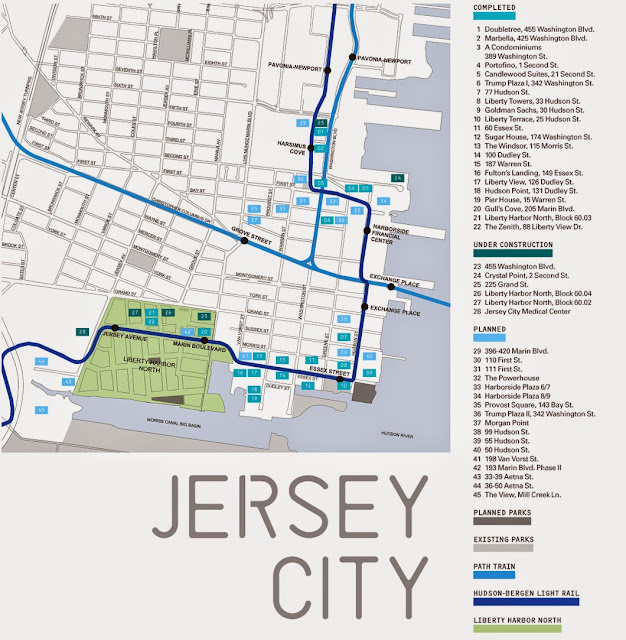 Jersey city map