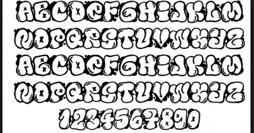 bubble font name