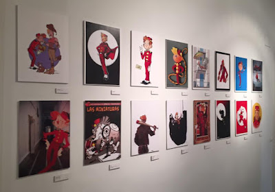 Exhibition about the Franco-Belgian comic character 'SPIROU' organized by Dibbuks Editorial in Spain, where RU-MOR participated