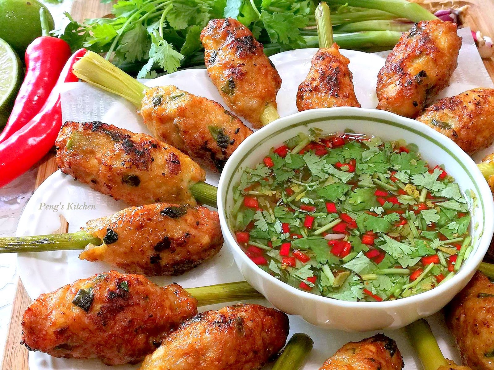 Peng's Kitchen Lemongrass Meat Skewers