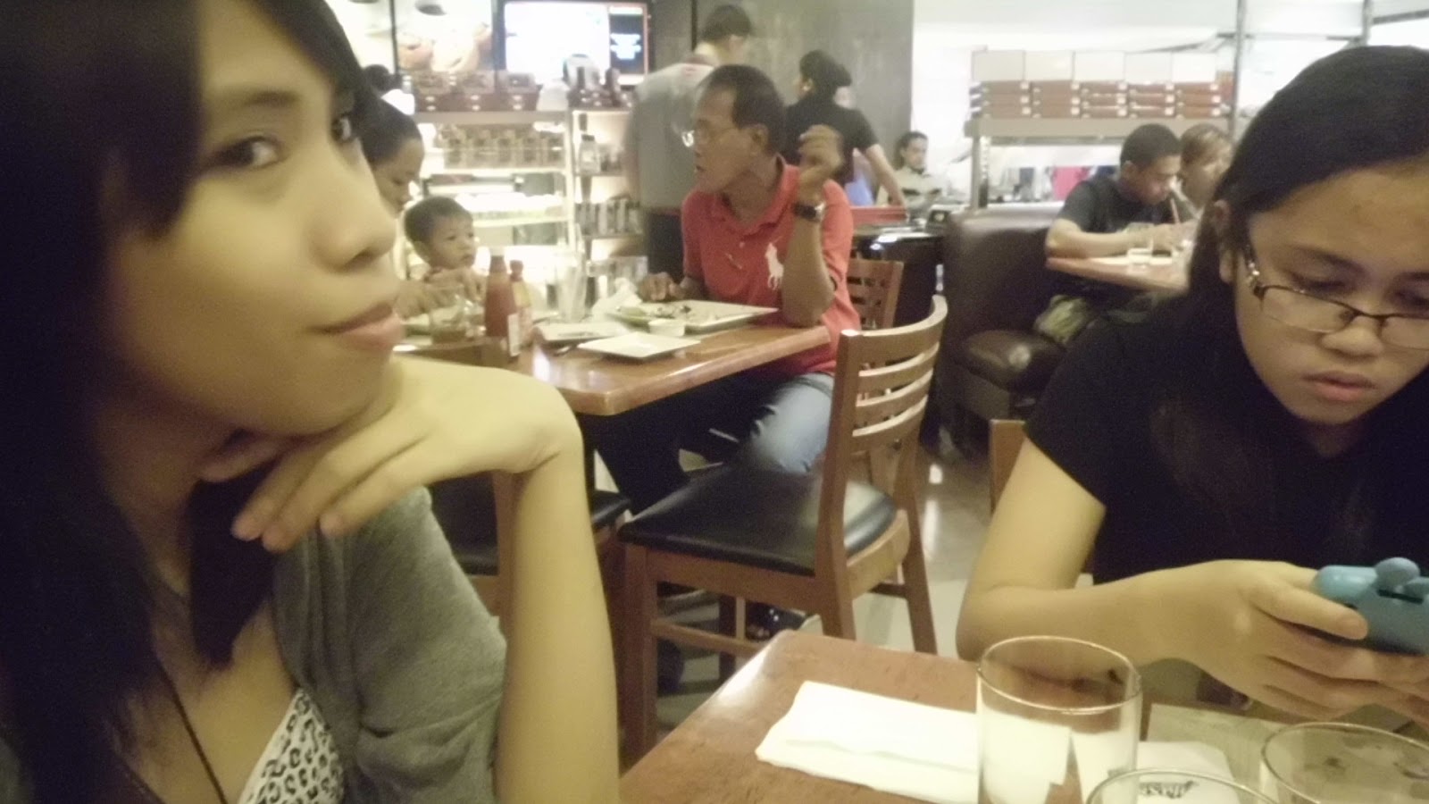 Franz posed unintentionally. Clarisse didn't. She definitely didn't know about the photograph.