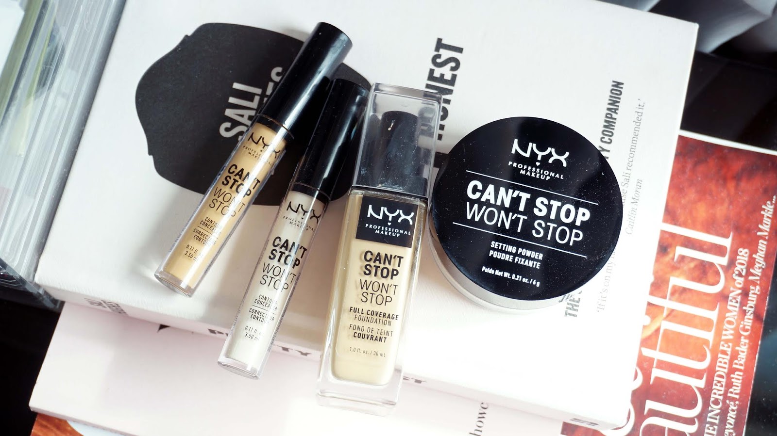 Hurtig selv symbol JOYCE LAU: NYX Cosmetics Can't Stop Won't Stop Base - Setting Powder,  Foundation, Contour Concealer Review