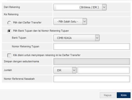Cara Transfer Dari Bri Ke Rekening Cimb Niaga Emingko Blog