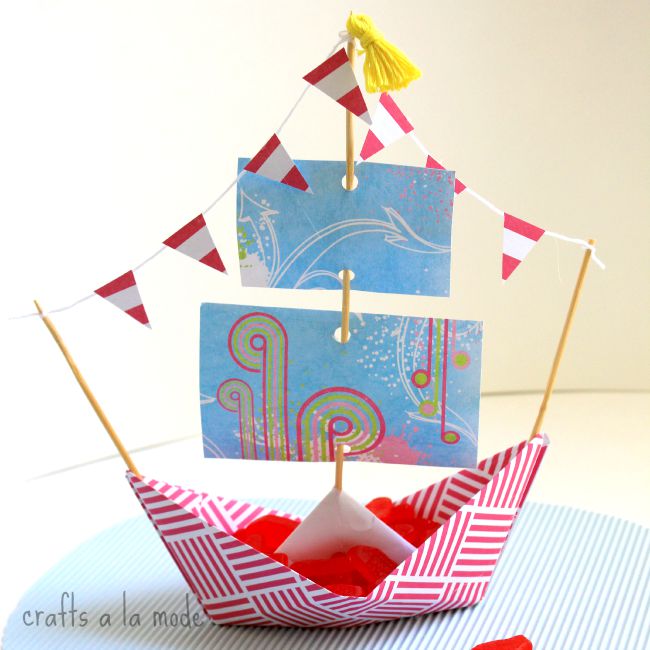 How to Make a Paper Boat Bowl Crafts a la mode