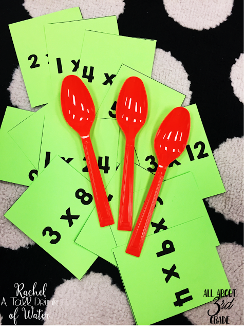 Help your students learn their multiplication facts by playing Spoons!