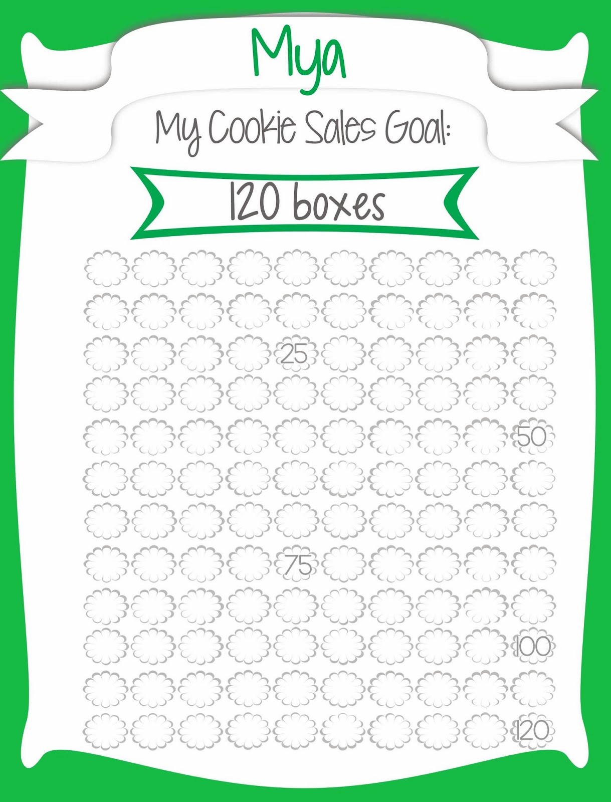 Fashionable Moms Girl Scout Cookie Sales Free Printable Goal Poster  Fashionable Moms Girl Scout Cookie Sales Free Printable Goal Poster