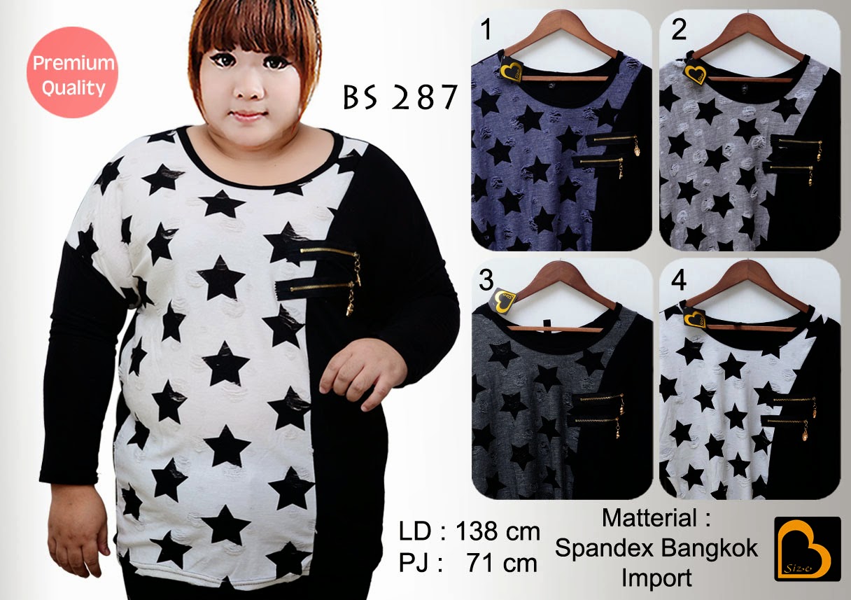 GROSIR BAJU UKURAN BESAR - grosir big size, grosir jumbo, ukuran besar