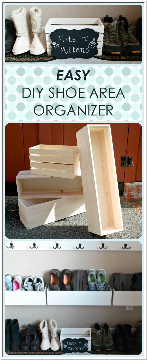 3 & 2 Sapphires Easy DIY WallMounted Shoe Organizer