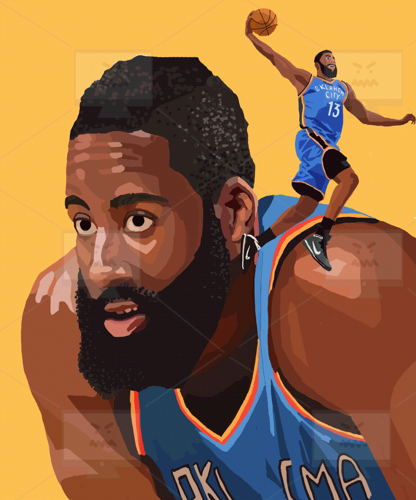 Pretty Pictures: Rachel B. Glaser’s MS Paint drawings of NBA players ...